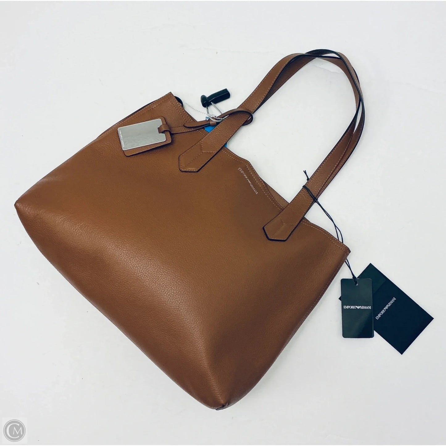 Tote Leather By Emporio Armani, Size: Medium