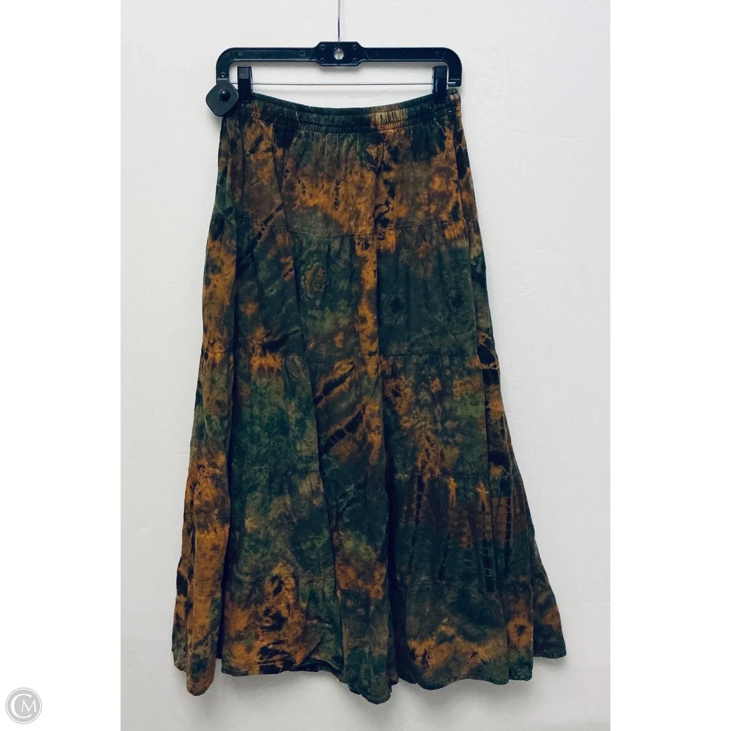 Skirt Maxi By Earthbound In Green & Orange, Size: S