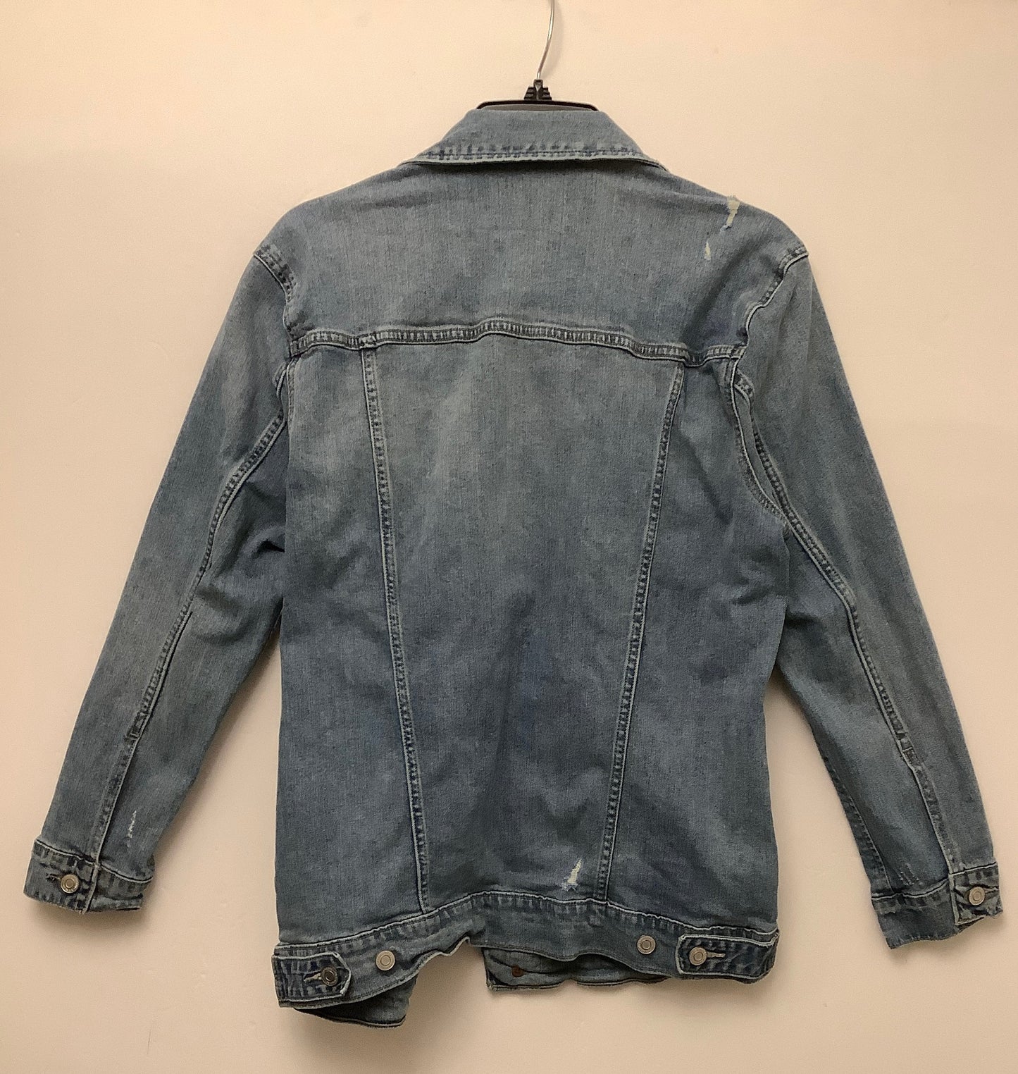 Jacket Denim By Lucky Brand In Blue Denim, Size: S