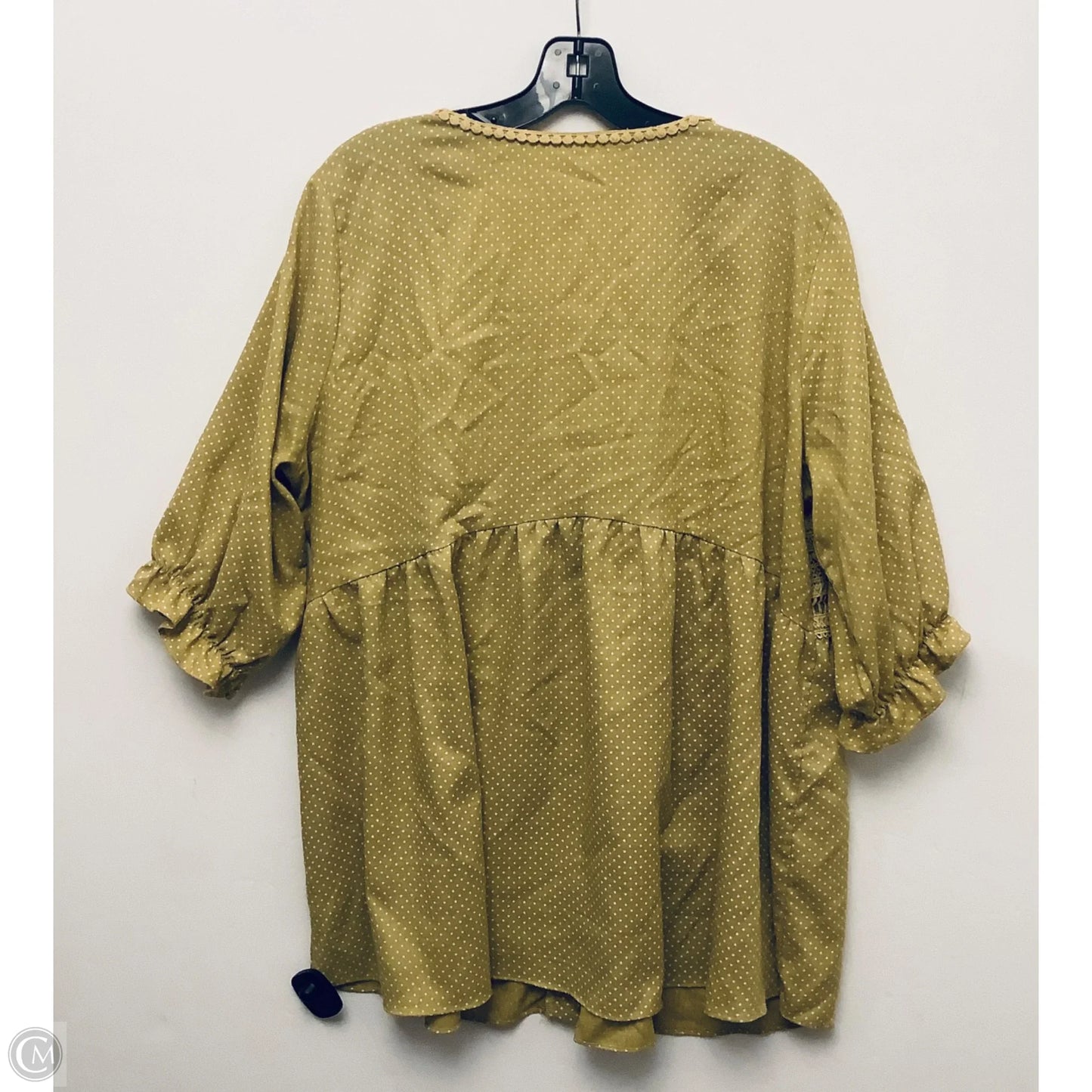 Top Short Sleeve By Easel In Green, Size: L