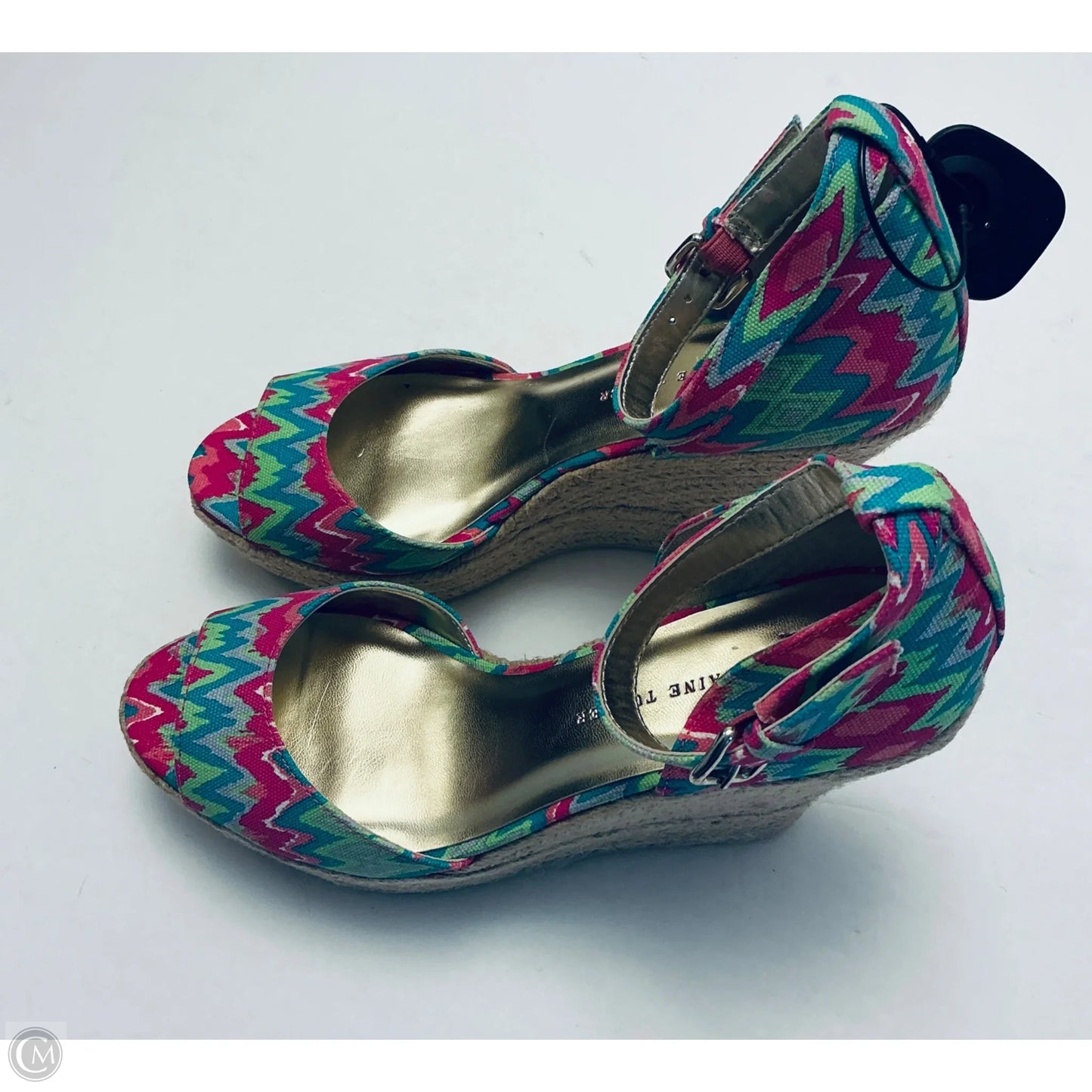 Shoes Heels Wedge By Clothes Mentor In Multi-colored, Size: 9.5