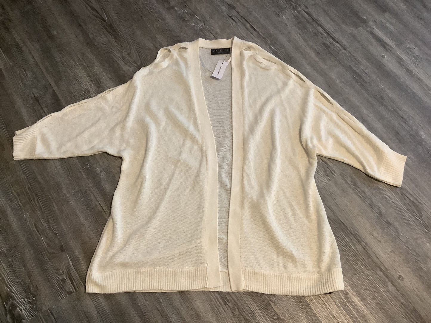 Cream Sweater Cardigan Lane Bryant, Size Xl