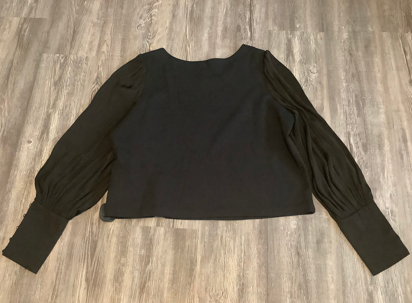 Black Top Long Sleeve Anthropologie, Size L