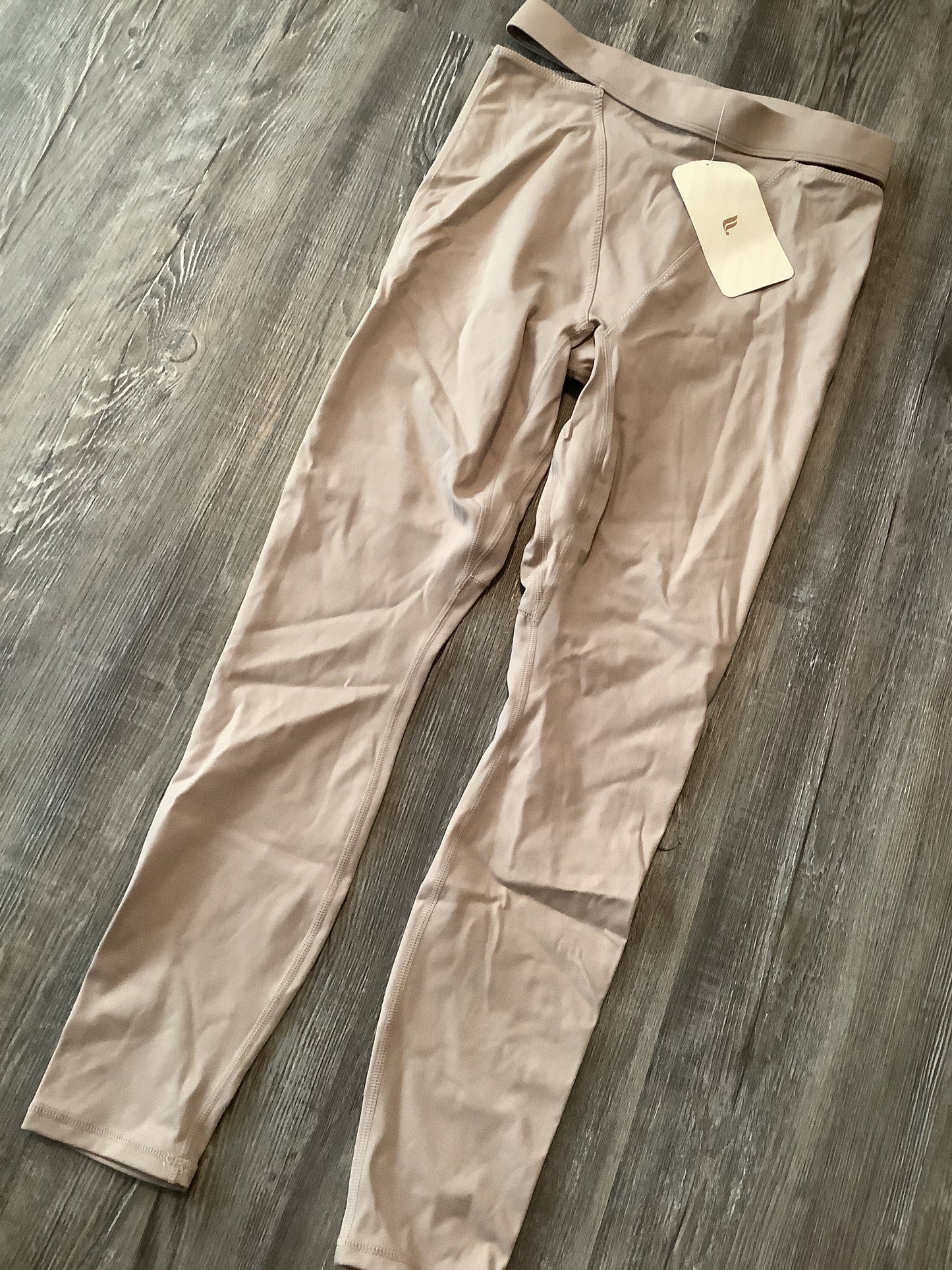 Athletic Leggings By Fabletics In Tan, Size: M