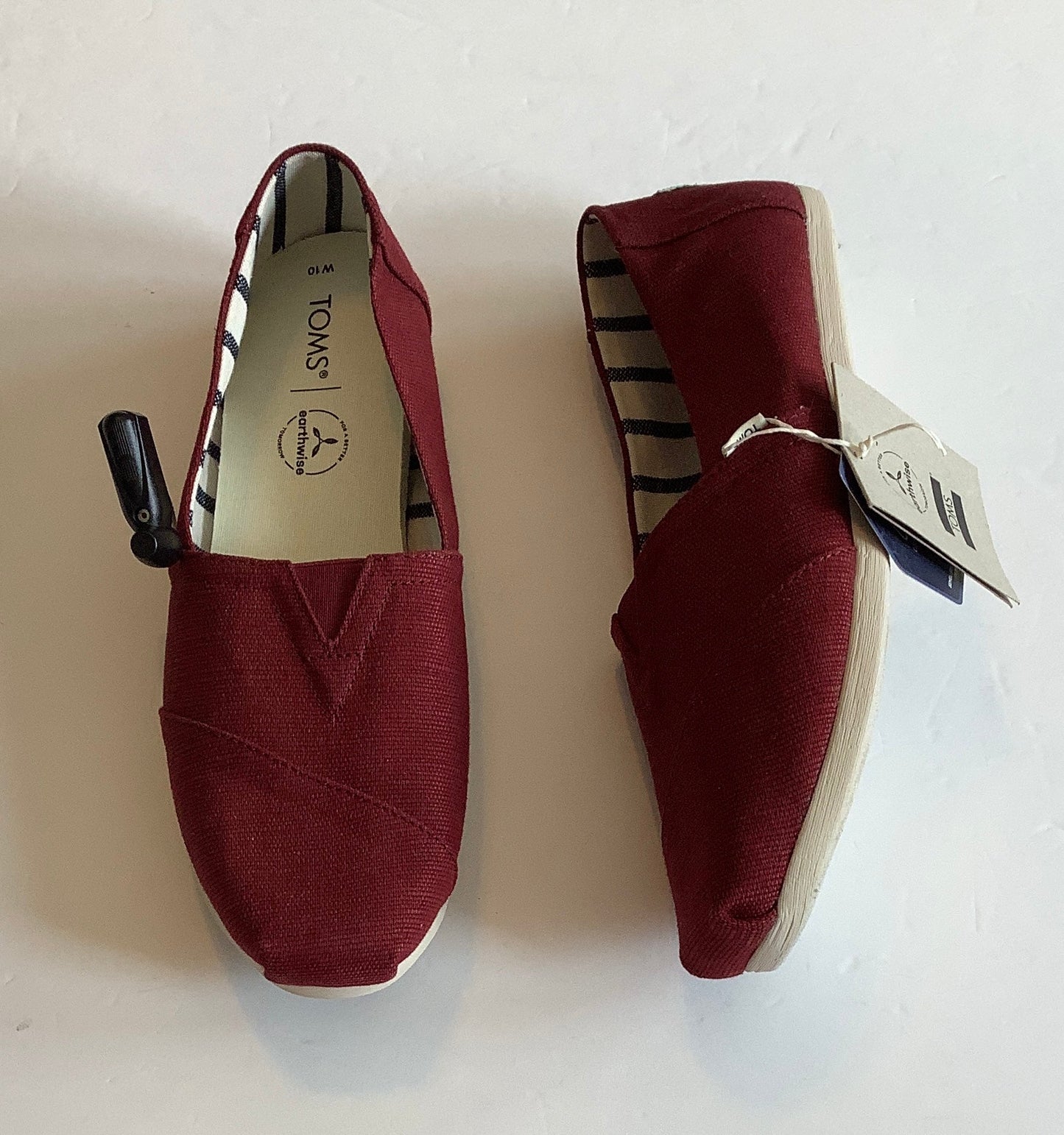 Shoes Flats By Toms In Red, Size: 10