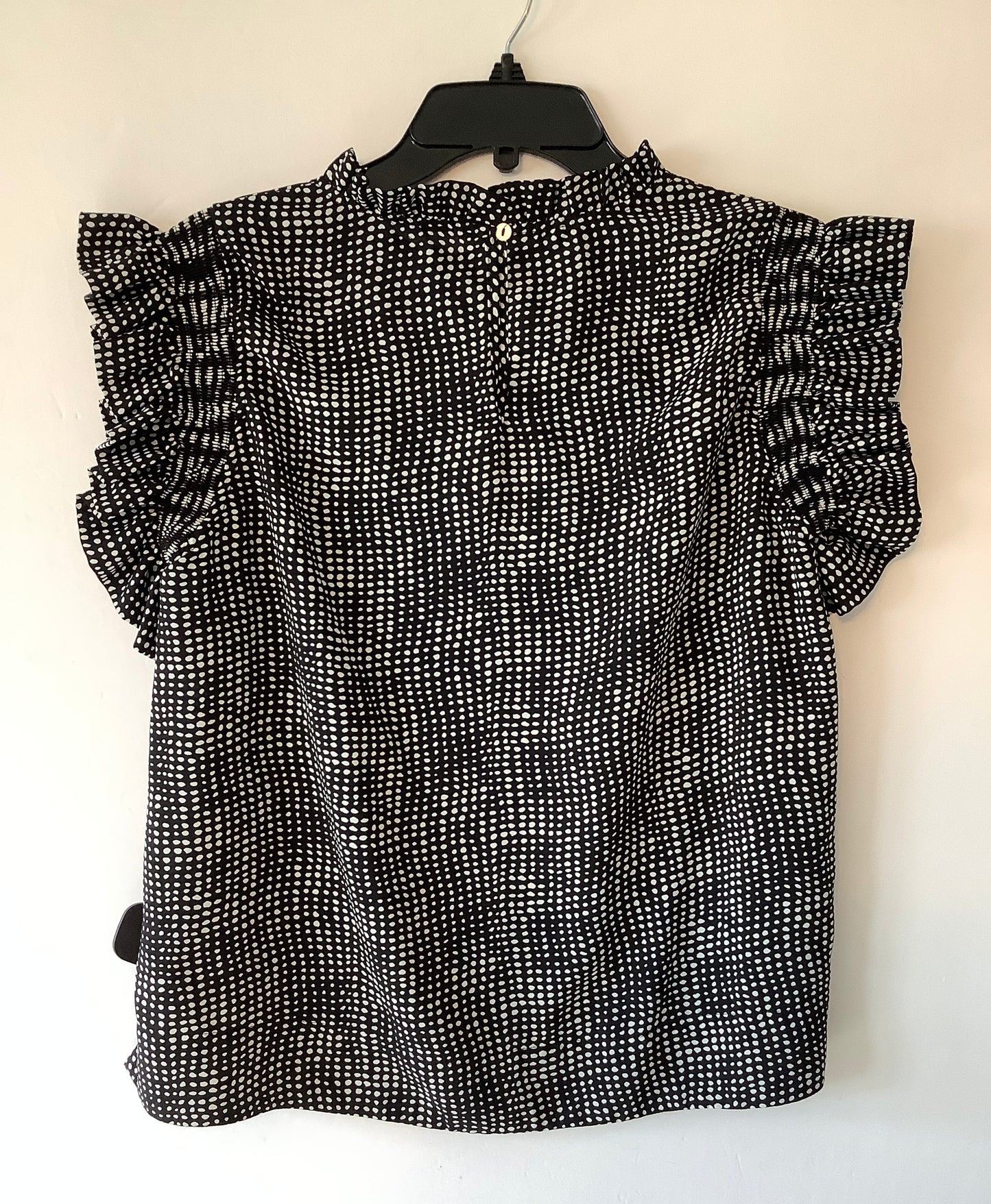 Top Short Sleeve By Jodifl In Polkadot Pattern, Size: L