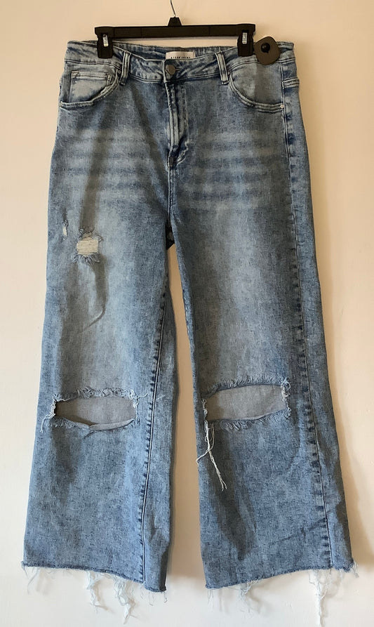 Jeans Straight By Risen In Blue Denim, Size: 2x