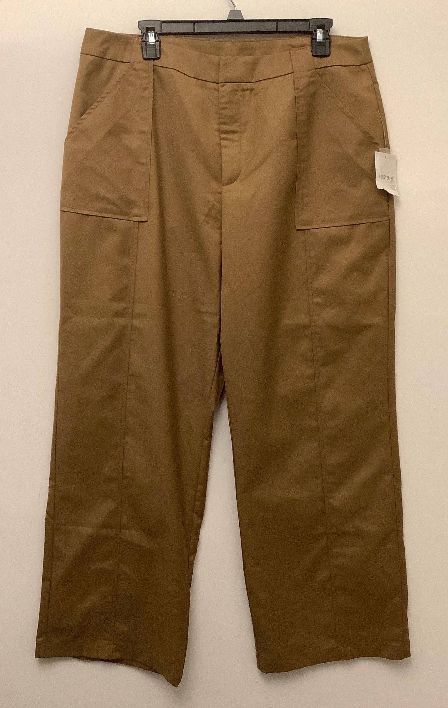 Pants Wide Leg By Forever 21 In Brown, Size: 1x