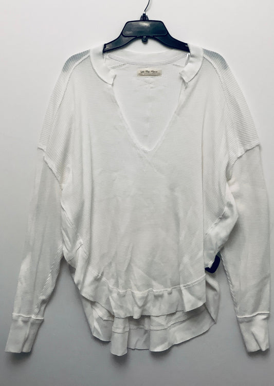 Top Long Sleeve By We The Free In White, Size: Xs