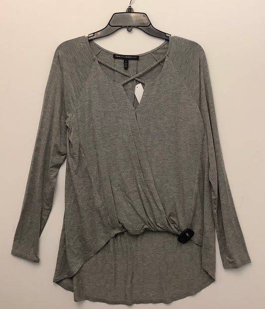 Top Long Sleeve By White House Black Market In Grey, Size: S