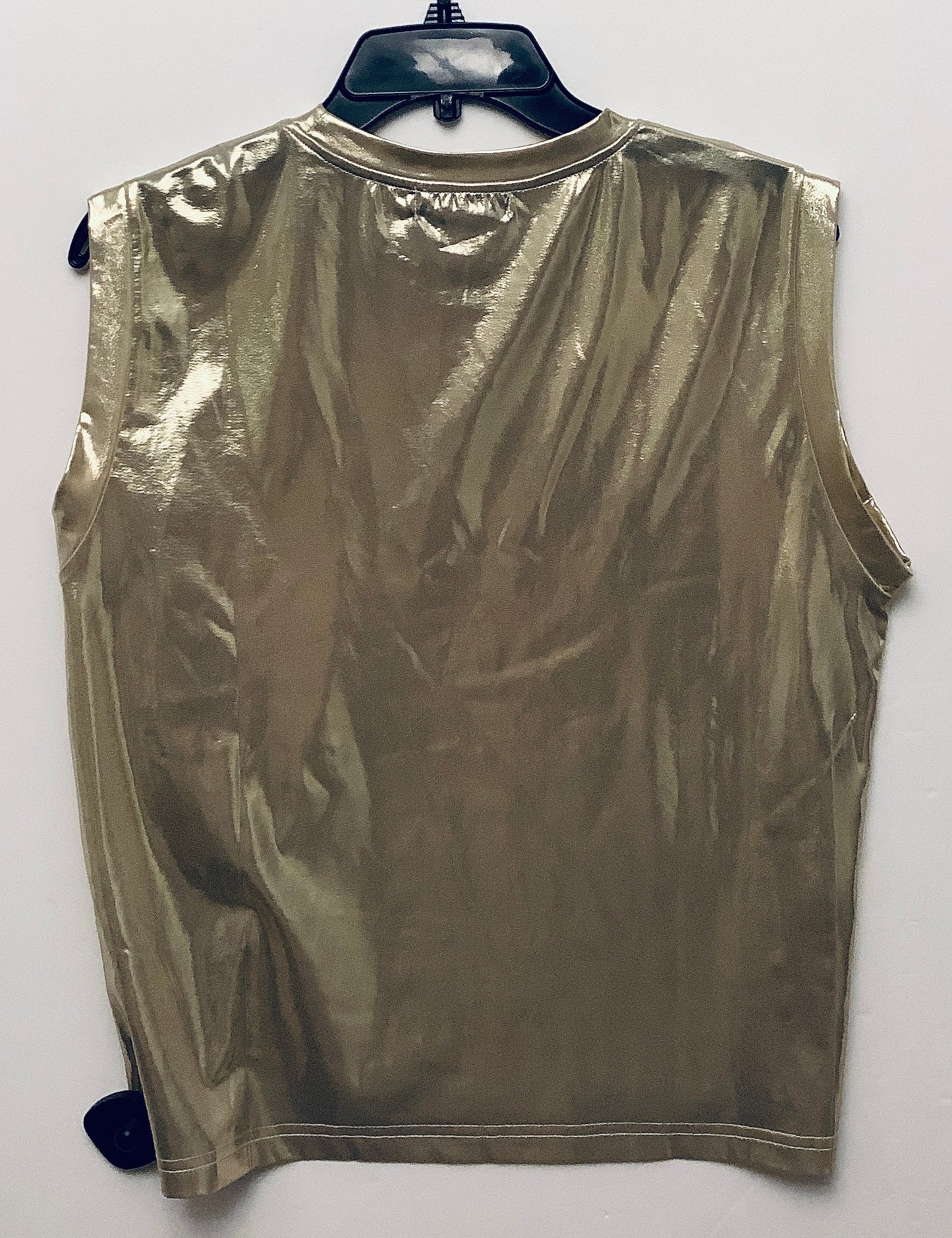 Top Sleeveless By Clothes Mentor In Gold, Size: S