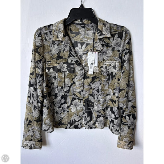 Top Long Sleeve By Tahari By Arthur Levine In Floral Print, Size: S