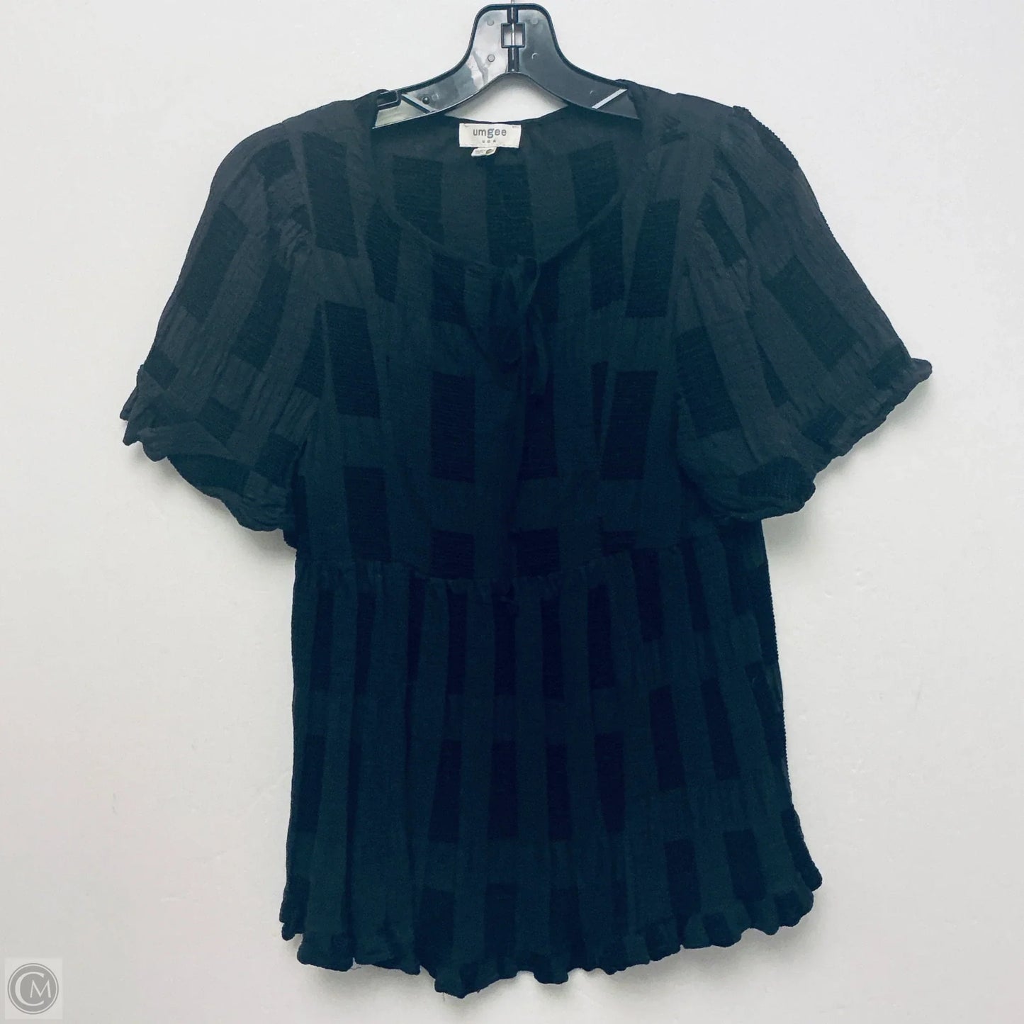 Top Short Sleeve By Umgee In Black, Size: S