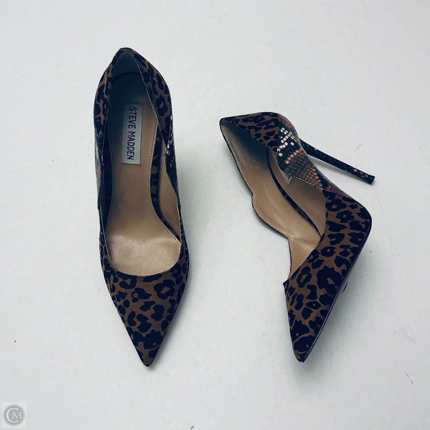 Shoes Heels Stiletto By Steve Madden In Snakeskin Print, Size: 7.5