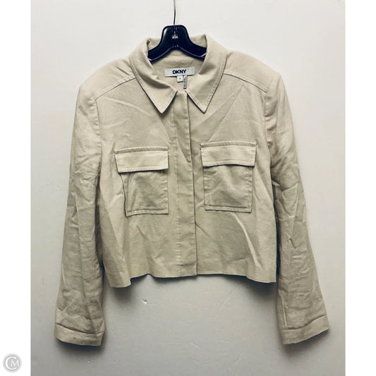 Jacket Other By Dkny In Cream, Size: Xl