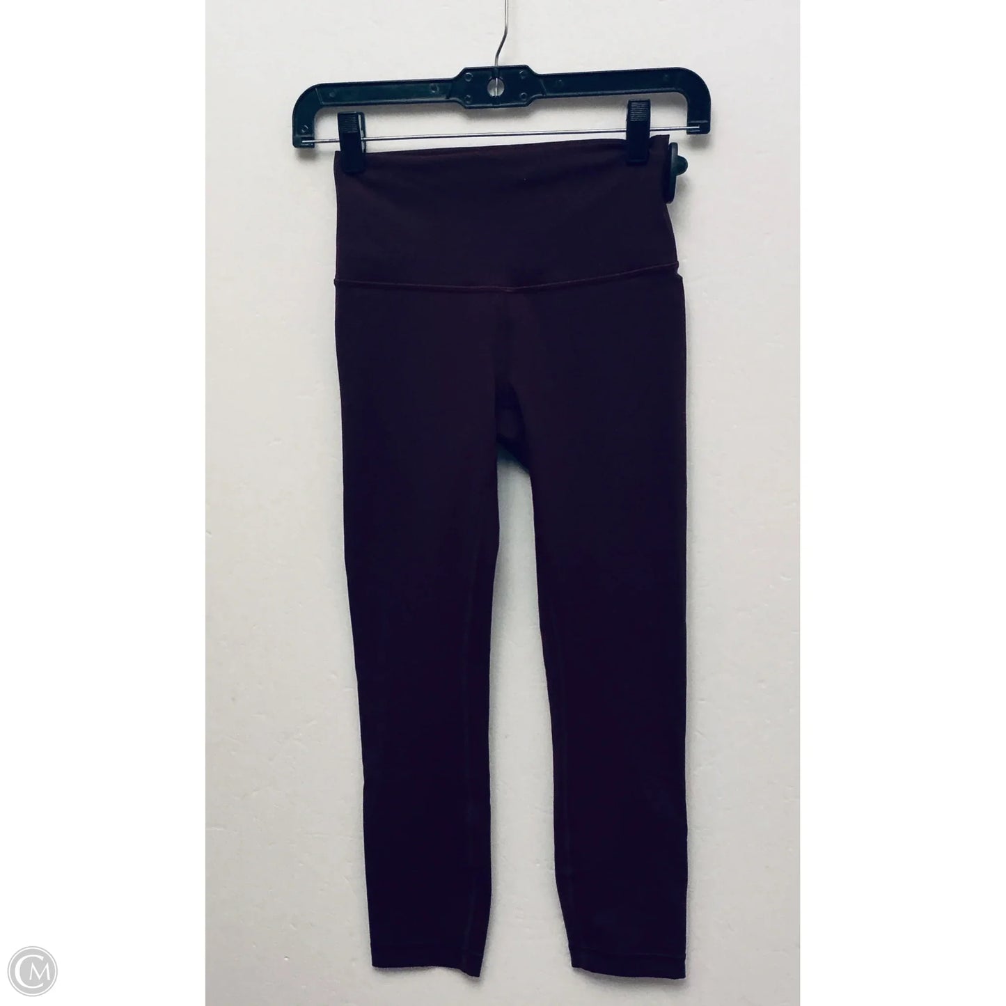 Athletic Capris By Lululemon In Maroon, Size: 4