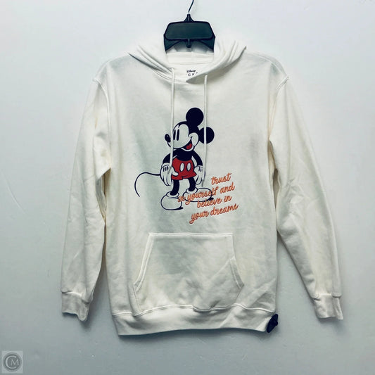 Sweatshirt Hoodie By Disney Store In Cream, Size: S