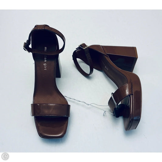 Sandals Heels Block By Madden Girl In Brown, Size: 8