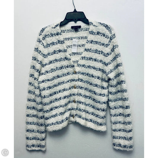 Sweater By Ann Taylor In Striped Pattern, Size: L