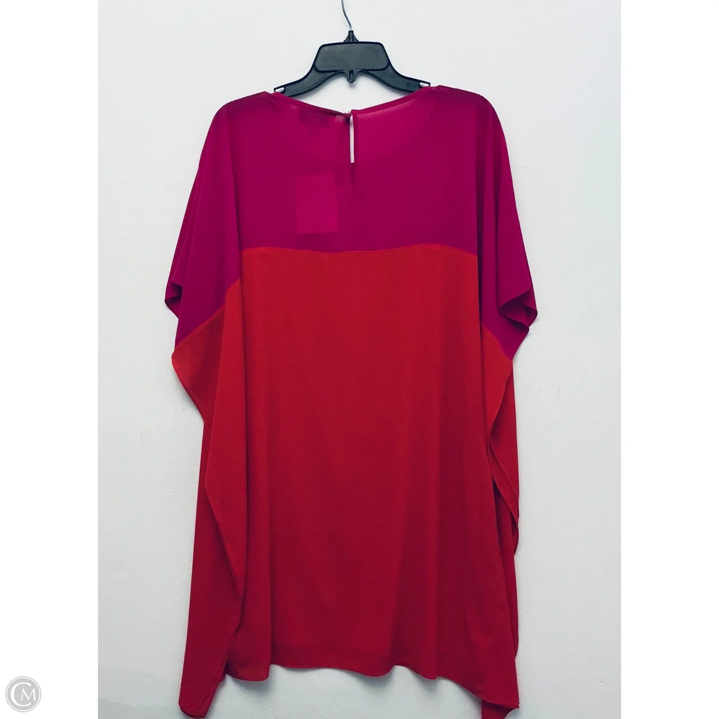 Dress Casual Short By Badgley Mischka In Pink & Red, Size: L