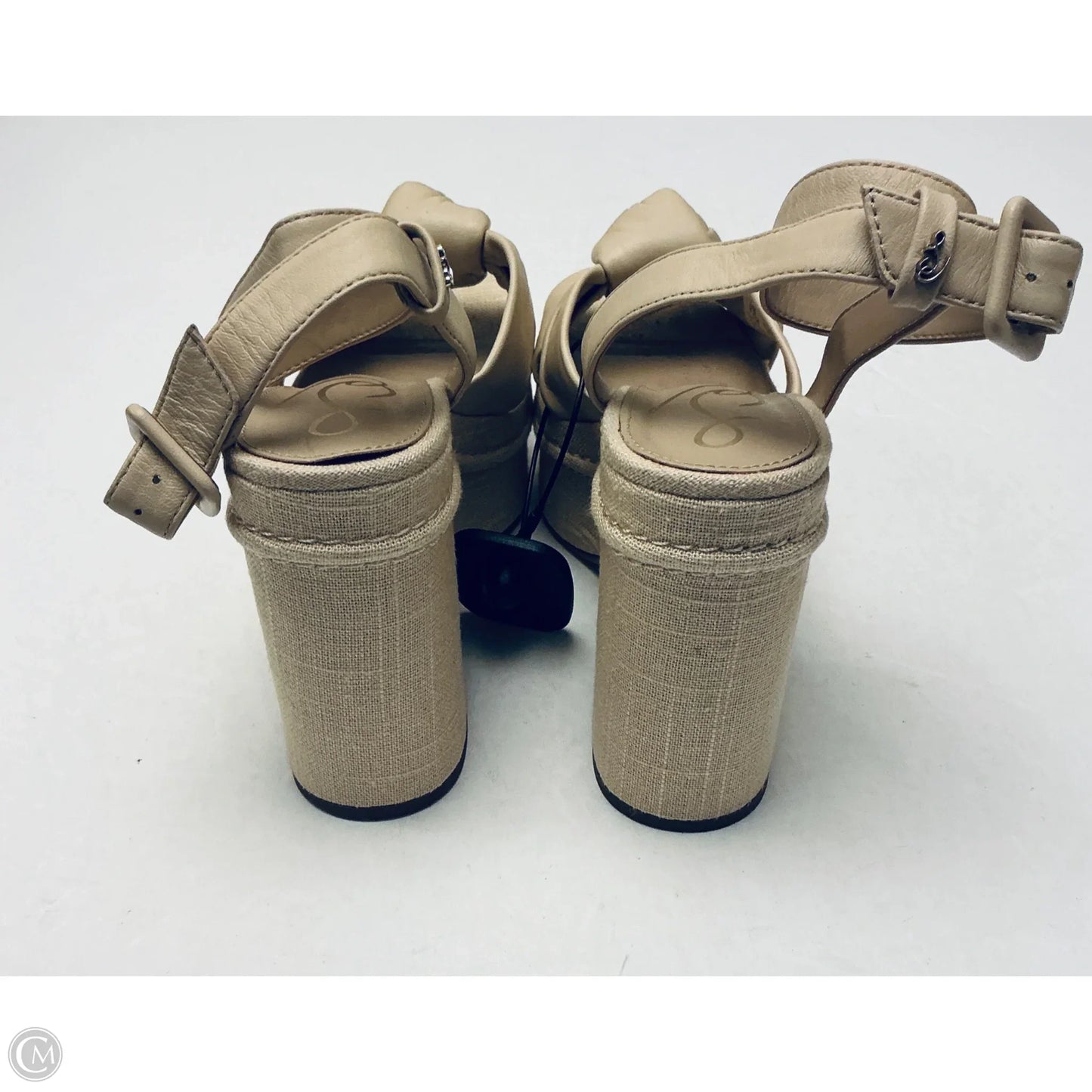 Sandals Heels Platform By Sam Edelman In Tan, Size: 5.5