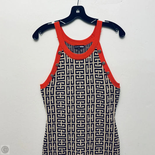 Dress Casual Short By Fashion Nova In Multi-colored, Size: M