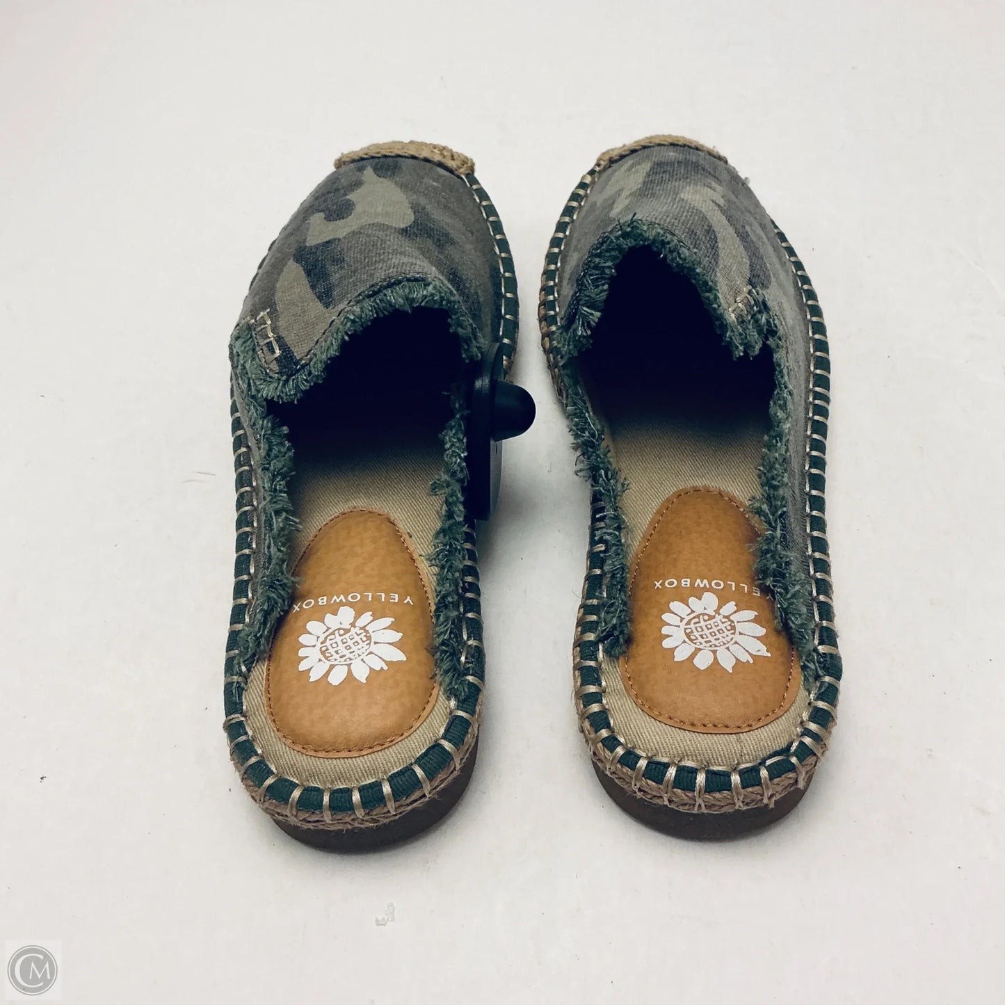 Sandals Flats By Yellow Box In Camouflage Print, Size: 8