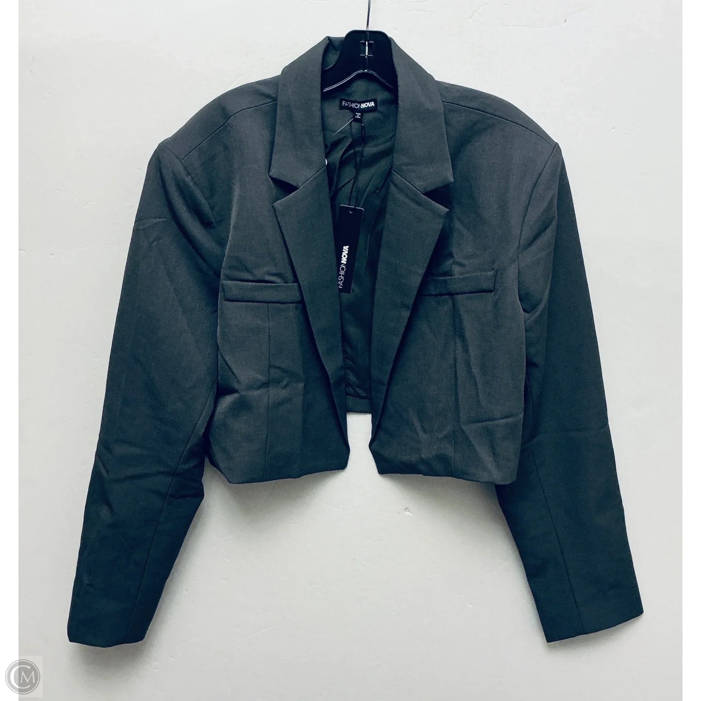 Blazer By Fashion Nova In Grey, Size: 3x