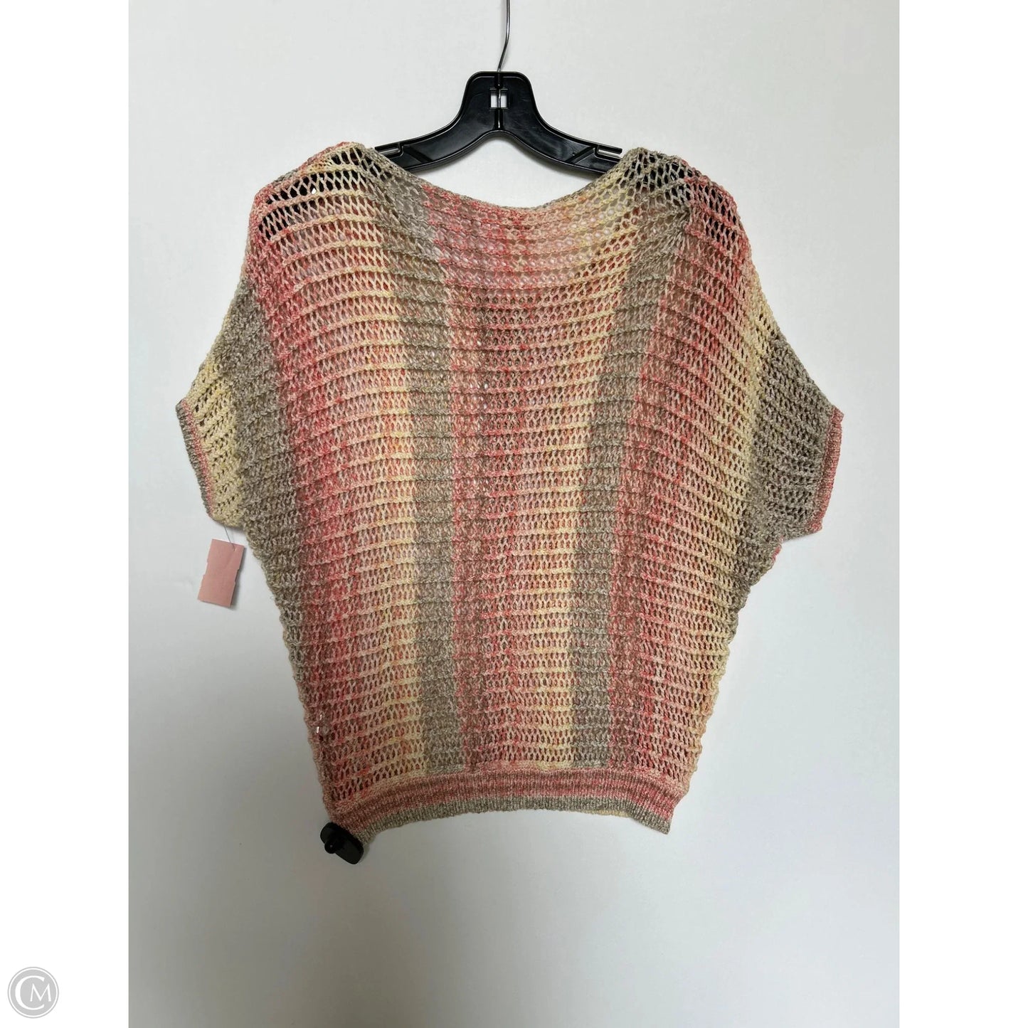 Top Short Sleeve Basic By Chicos In Peach, Size: M