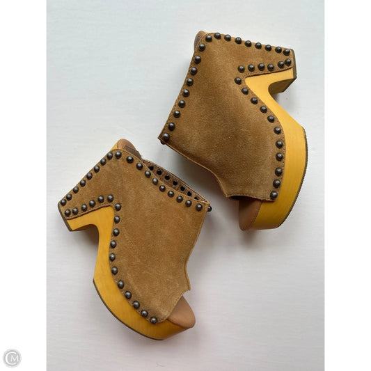 Sandals Heels Platform By Dingo In Brown, Size: 5.5
