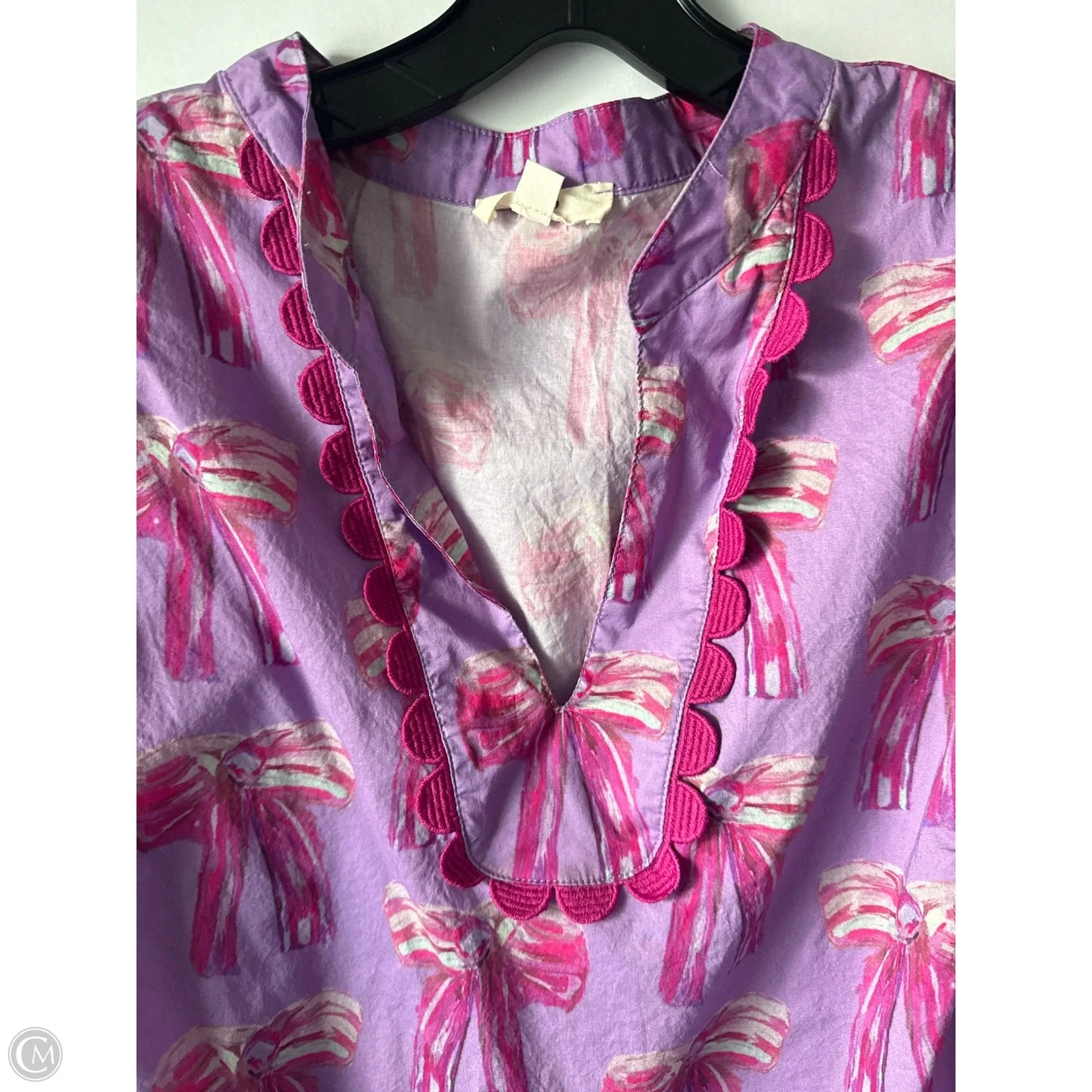 Top Short Sleeve By Entro In Purple, Size: Xl