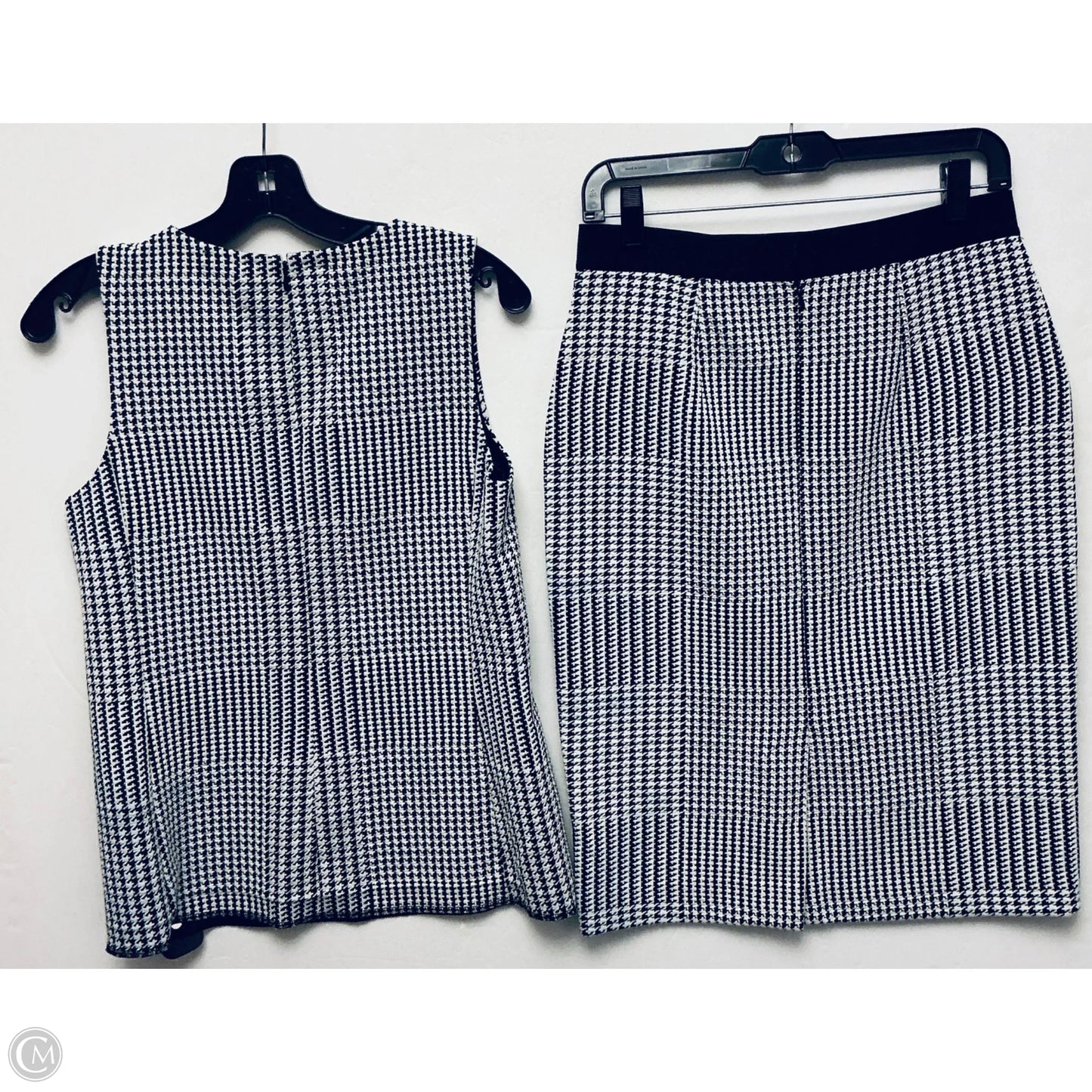 Skirt Set 2pc By Ann Taylor In Black & White, Size: M
