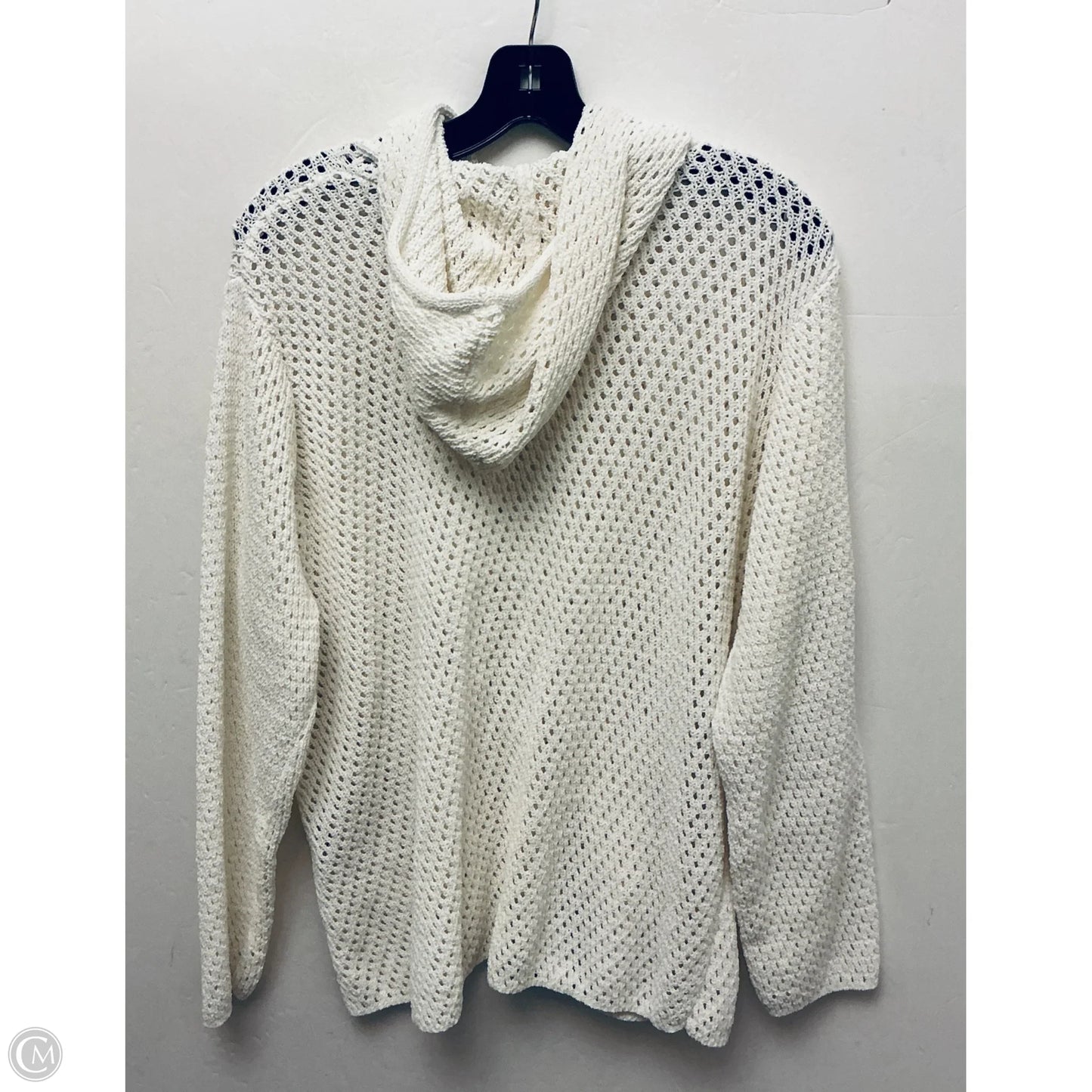 Sweater By Nicole Michelle In White, Size: 1x