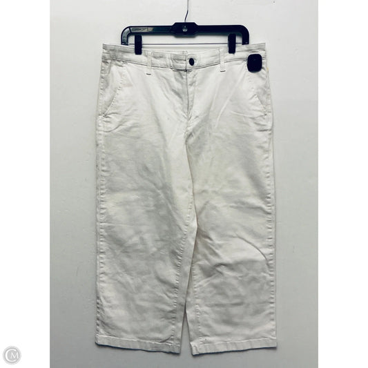 Jeans Wide Leg By Ella Moss In Cream, Size: 14