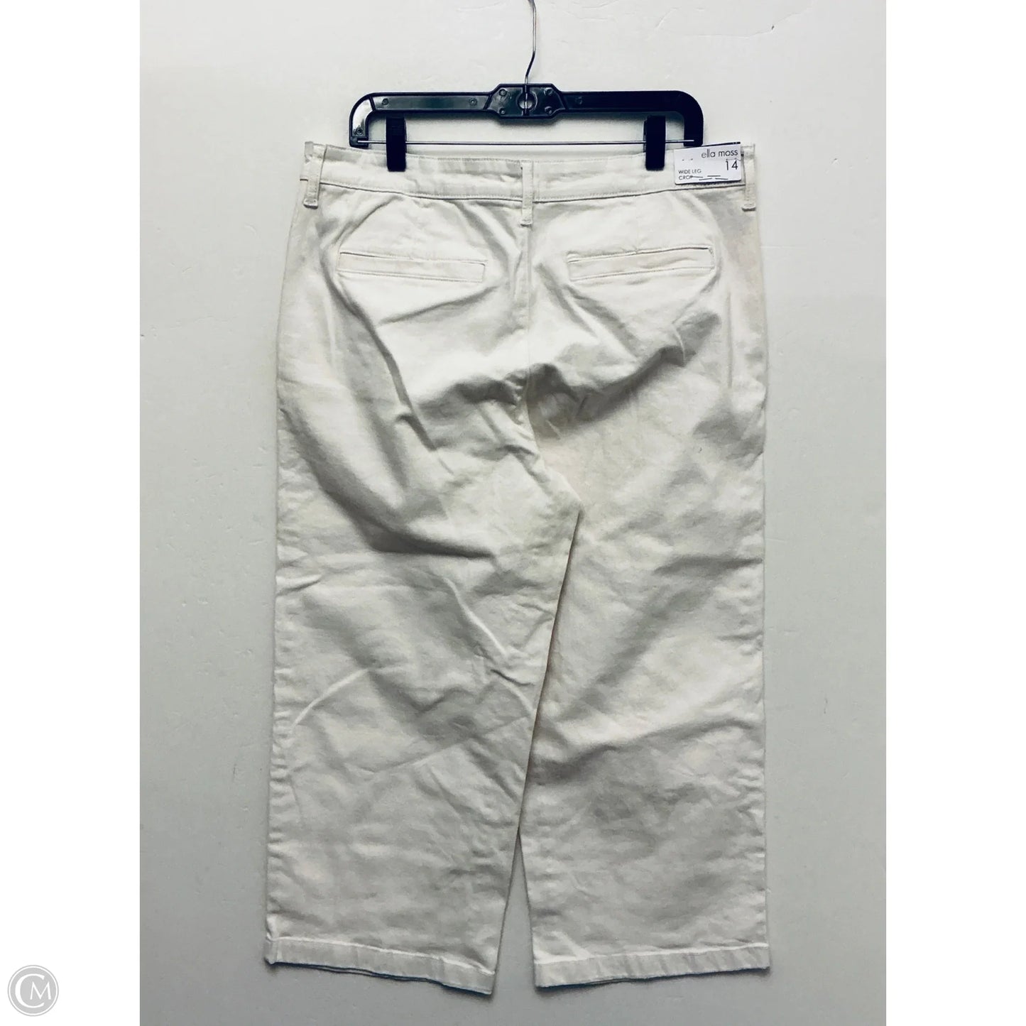 Jeans Wide Leg By Ella Moss In Cream, Size: 14