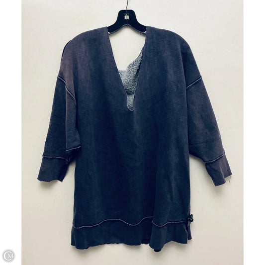 Sweatshirt Crewneck By Free People In Blue, Size: S