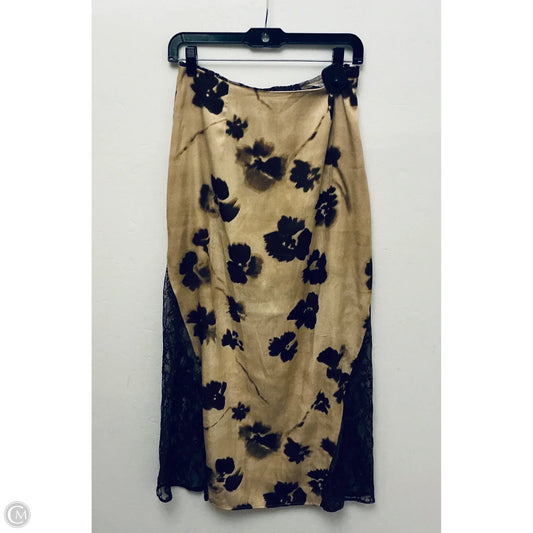 Skirt Midi By Top Shop In Brown, Size: 6
