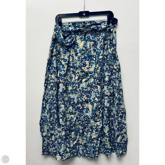 Skirt Midi By Ann Taylor In Floral Print, Size: 14