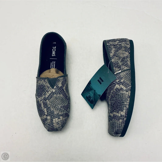 Shoes Flats By Toms In Snakeskin Print, Size: 7