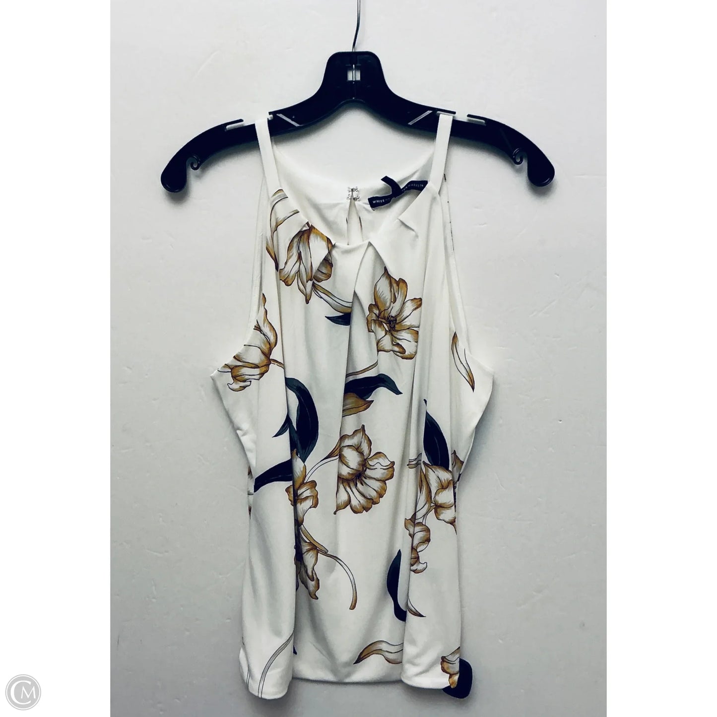 Top Sleeveless By White House Black Market In Cream & Tan, Size: L