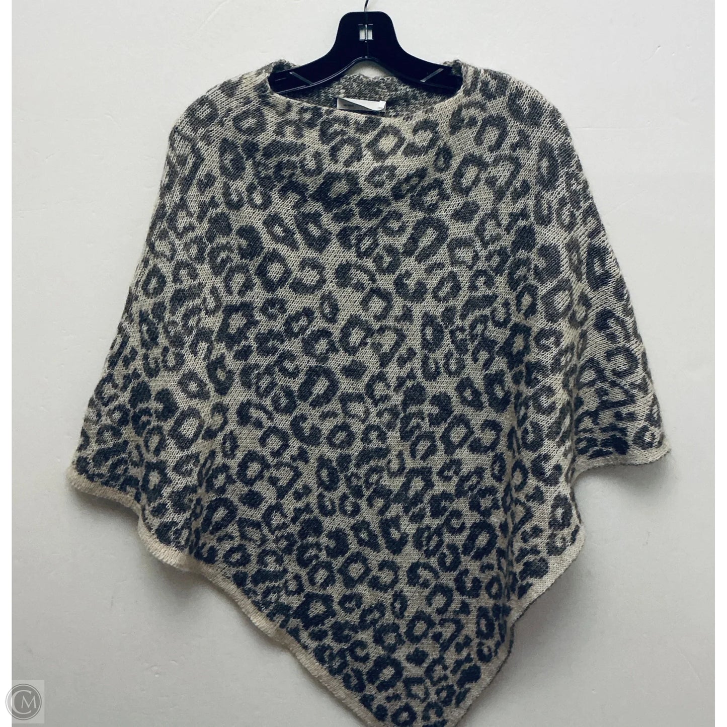 Poncho By Clothes Mentor In Animal Print, Size: M