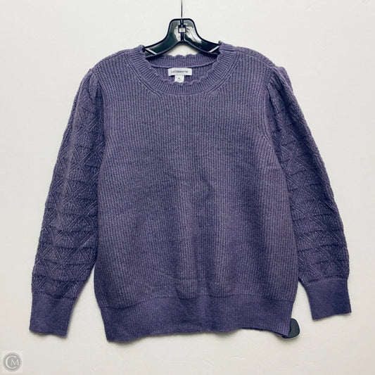 Sweater By Liz Claiborne In Purple, Size: Xl