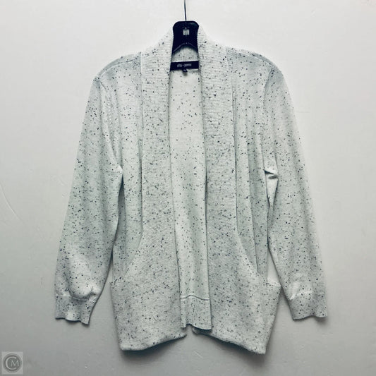 Sweater Cardigan By Clothes Mentor In White, Size: M
