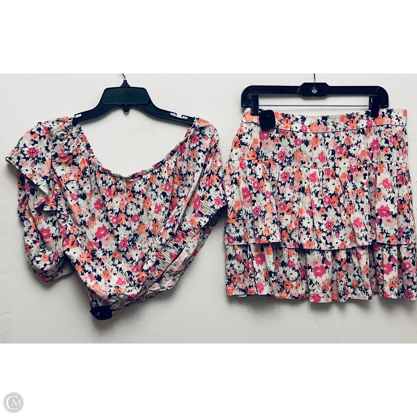 Skirt Set 2pc By Universal Thread In Floral Print, Size: Xl