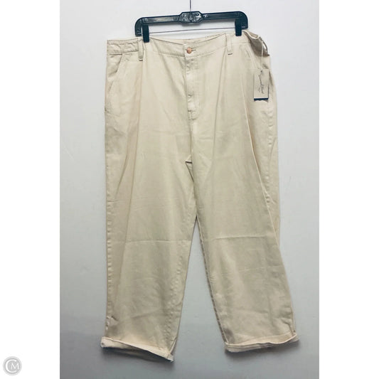 Jeans Wide Leg By Universal Thread In Tan, Size: 18