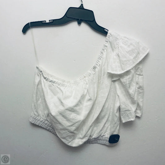 Top Short Sleeve By Universal Thread In White, Size: M