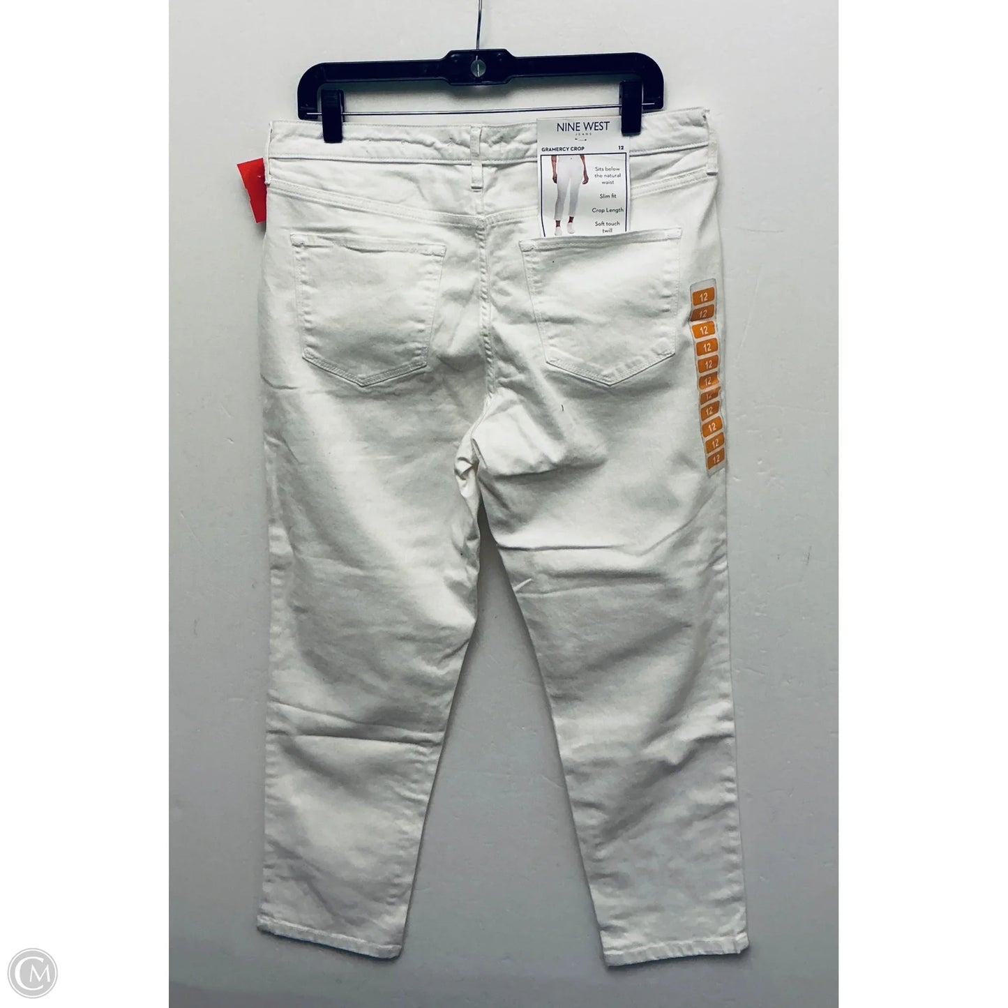 Jeans Cropped By Nine West In White, Size: 12