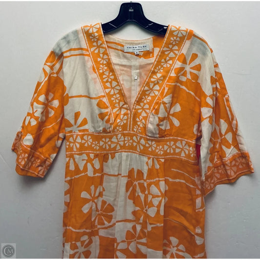 Dress Casual Short By Trina Turk In Orange, Size: 6