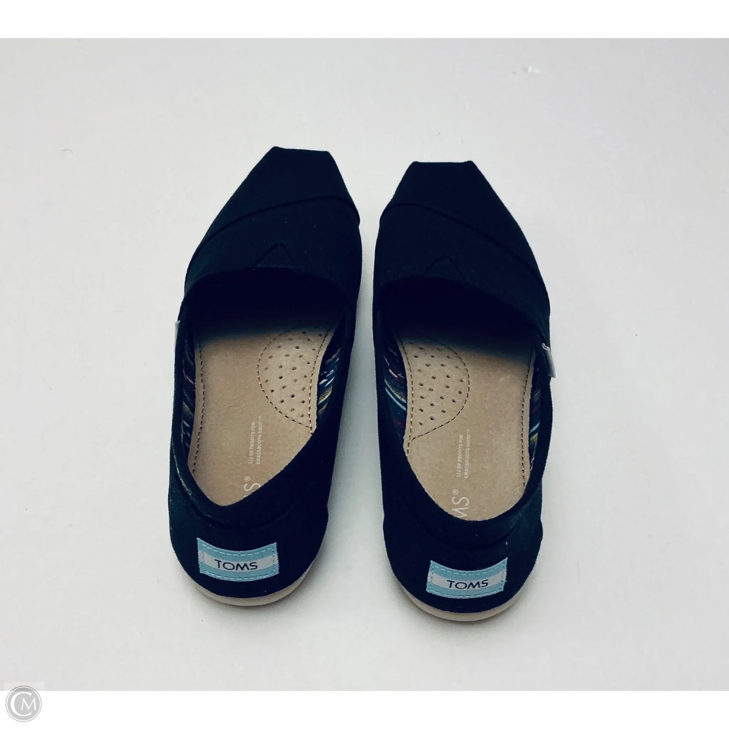 Shoes Flats By Toms In Black, Size: 7