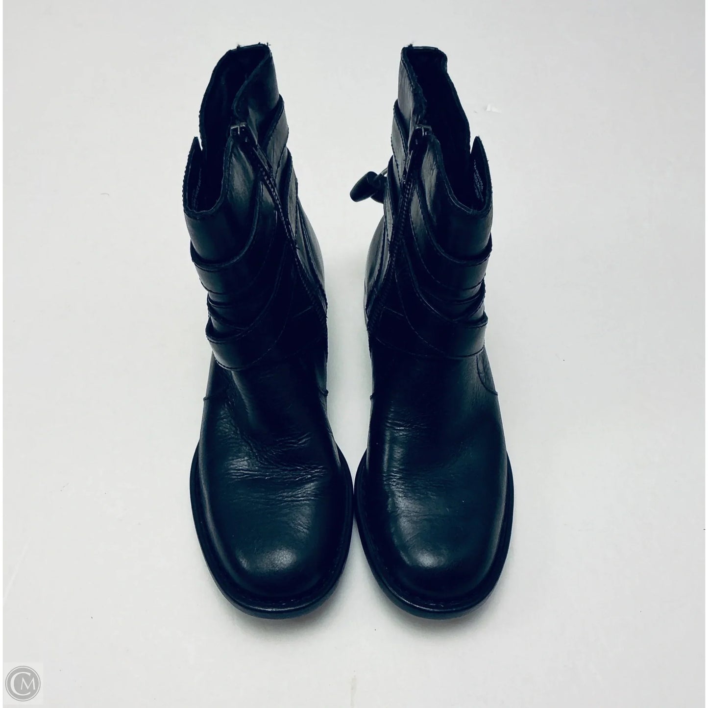 Boots Ankle Flats By Born In Black, Size: 6.5